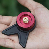 Maxbell Camping Gas Stove Adapter Gas Refill Adapter for Garden Backpacking Cookware red