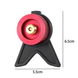 Maxbell Camping Gas Stove Adapter Gas Refill Adapter for Garden Backpacking Cookware red