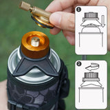 Maxbell Camping Gas Stove Adapter Gas Refill Adapter for Garden Backpacking Cookware yellow