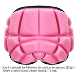 Maxbell Skiing Protective Gear Butt Pad for Skateboarding Outdoor Sports Ice Skating Kids Pink