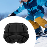 Maxbell Skiing Protective Gear Butt Pad for Skateboarding Outdoor Sports Ice Skating Adults Black