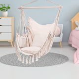 Maxbell Maxbell Hammock Chair Portable Sturdy for Outdoor Indoor for Balcony Garden Backyard Beige