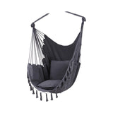 Maxbell Hammock Chair Portable Sturdy for Outdoor Indoor for Balcony Garden Backyard Dark Grey