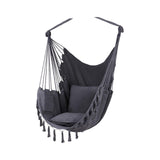 Maxbell Hammock Chair Portable Sturdy for Outdoor Indoor for Balcony Garden Backyard Dark Grey