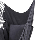 Maxbell Hammock Chair Portable Sturdy for Outdoor Indoor for Balcony Garden Backyard Dark Grey