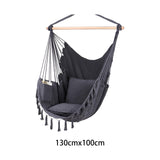 Maxbell Hammock Chair Portable Sturdy for Outdoor Indoor for Balcony Garden Backyard Dark Grey