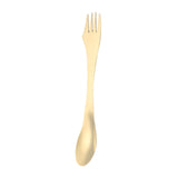 Maxbell 3 in 1 Spork Fork Spoon Knife Camping Utensil for Backpacking Picnic Kitchen Gold