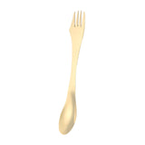 Maxbell 3 in 1 Spork Fork Spoon Knife Camping Utensil for Backpacking Picnic Kitchen Gold