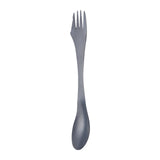 Maxbell 3 in 1 Spork Fork Spoon Knife Camping Utensil for Backpacking Picnic Kitchen Black
