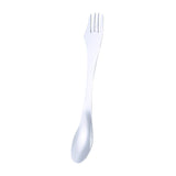 Maxbell 3 in 1 Spork Fork Spoon Knife Camping Utensil for Backpacking Picnic Kitchen Silver