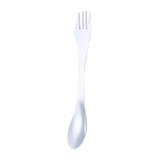 Maxbell 3 in 1 Spork Fork Spoon Knife Camping Utensil for Backpacking Picnic Kitchen Silver