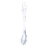 Maxbell 3 in 1 Spork Fork Spoon Knife Camping Utensil for Backpacking Picnic Kitchen Silver
