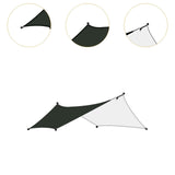 Maxbell Camping Tarp Sun Protection Awning Shelter for Backpacking Garden Picnic Black