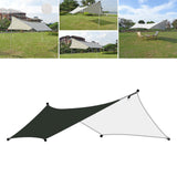 Maxbell Camping Tarp Sun Protection Awning Shelter for Backpacking Garden Picnic Black