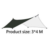 Maxbell Camping Tarp Sun Protection Awning Shelter for Backpacking Garden Picnic Black