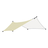 Maxbell Camping Tarp Sun Protection Awning Shelter for Backpacking Garden Picnic Khaki