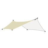Maxbell Camping Tarp Sun Protection Awning Shelter for Backpacking Garden Picnic Khaki