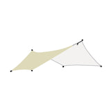 Maxbell Camping Tarp Sun Protection Awning Shelter for Backpacking Garden Picnic Khaki