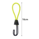 Maxbell 10Pcs Bungee Cord with Hook Portable for Camping Accessories Tarpaulin Tarps Yellow