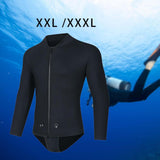 Maxbell Wetsuit Top Men Long Sleeve Women Swimsuit for Surfing Underwater Snorkeling XXL