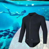 Maxbell Wetsuit Top Men Long Sleeve Women Swimsuit for Surfing Underwater Snorkeling XXL