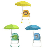 Maxbell Kids Camping Chair with Umbrella Beach Chair for Travel Camping Picnic yellow