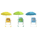 Maxbell Kids Camping Chair with Umbrella Beach Chair for Travel Camping Picnic yellow