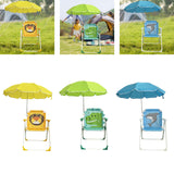 Maxbell Kids Camping Chair with Umbrella Beach Chair for Travel Camping Picnic yellow