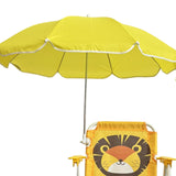 Maxbell Kids Camping Chair with Umbrella Beach Chair for Travel Camping Picnic yellow