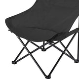 Maxbell Folding Camping Chair Nonslip Portable Foldable Chair for BBQ Fishing Hiking Black