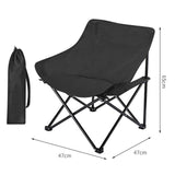 Maxbell Folding Camping Chair Nonslip Portable Foldable Chair for BBQ Fishing Hiking Black