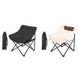 Maxbell Folding Camping Chair Nonslip Portable Foldable Chair for BBQ Fishing Hiking Black