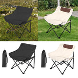 Maxbell Folding Camping Chair Nonslip Portable Foldable Chair for BBQ Fishing Hiking Black