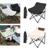 Maxbell Folding Camping Chair Nonslip Portable Foldable Chair for BBQ Fishing Hiking Black