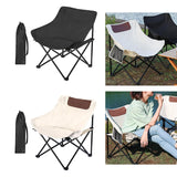 Maxbell Folding Camping Chair Nonslip Portable Foldable Chair for BBQ Fishing Hiking Black