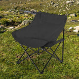 Maxbell Folding Camping Chair Nonslip Portable Foldable Chair for BBQ Fishing Hiking Black