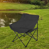 Maxbell Folding Camping Chair Nonslip Portable Foldable Chair for BBQ Fishing Hiking Black