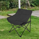 Maxbell Folding Camping Chair Nonslip Portable Foldable Chair for BBQ Fishing Hiking Black