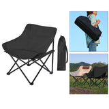 Maxbell Folding Camping Chair Nonslip Portable Foldable Chair for BBQ Fishing Hiking Black