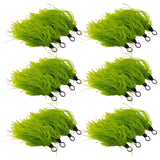 Maxbell 4 Pieces Fishing Lures Artificial Baits with Hook for Perch Bluegill Panfish Hook 13.6mmx7.6mm