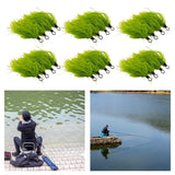 Maxbell 4 Pieces Fishing Lures Artificial Baits with Hook for Perch Bluegill Panfish Hook 13.6mmx7.6mm