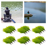 Maxbell 4 Pieces Fishing Lures Artificial Baits with Hook for Perch Bluegill Panfish Hook 13.6mmx7.6mm
