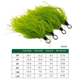 Maxbell 4 Pieces Fishing Lures Artificial Baits with Hook for Perch Bluegill Panfish Hook 18.8mmx9.8mm