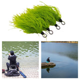 Maxbell 4 Pieces Fishing Lures Artificial Baits with Hook for Perch Bluegill Panfish Hook 18.8mmx9.8mm