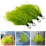 Maxbell 4 Pieces Fishing Lures Artificial Baits with Hook for Perch Bluegill Panfish Hook 18.8mmx9.8mm