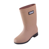 Maxbell Maxbell Women's Rain Boots Waterproof Boots Rain Shoes for Outdoor Camping Traveling Khaki EU Size 38