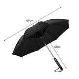 Maxbell Umbrella with Fan Compact Sun Umbrella for Camping Outdoor Activities Travel black