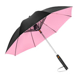 Maxbell Umbrella with Fan Compact Sun Umbrella for Camping Outdoor Activities Travel pink