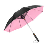 Maxbell Umbrella with Fan Compact Sun Umbrella for Camping Outdoor Activities Travel pink