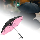 Maxbell Umbrella with Fan Compact Sun Umbrella for Camping Outdoor Activities Travel pink